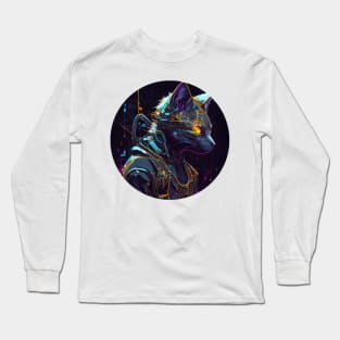 Cat Cyberpunk Futuristic - Love Cats Long Sleeve T-Shirt